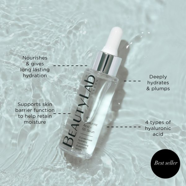 4D Hyaluronic Acid + B5 Serum benefits infographic