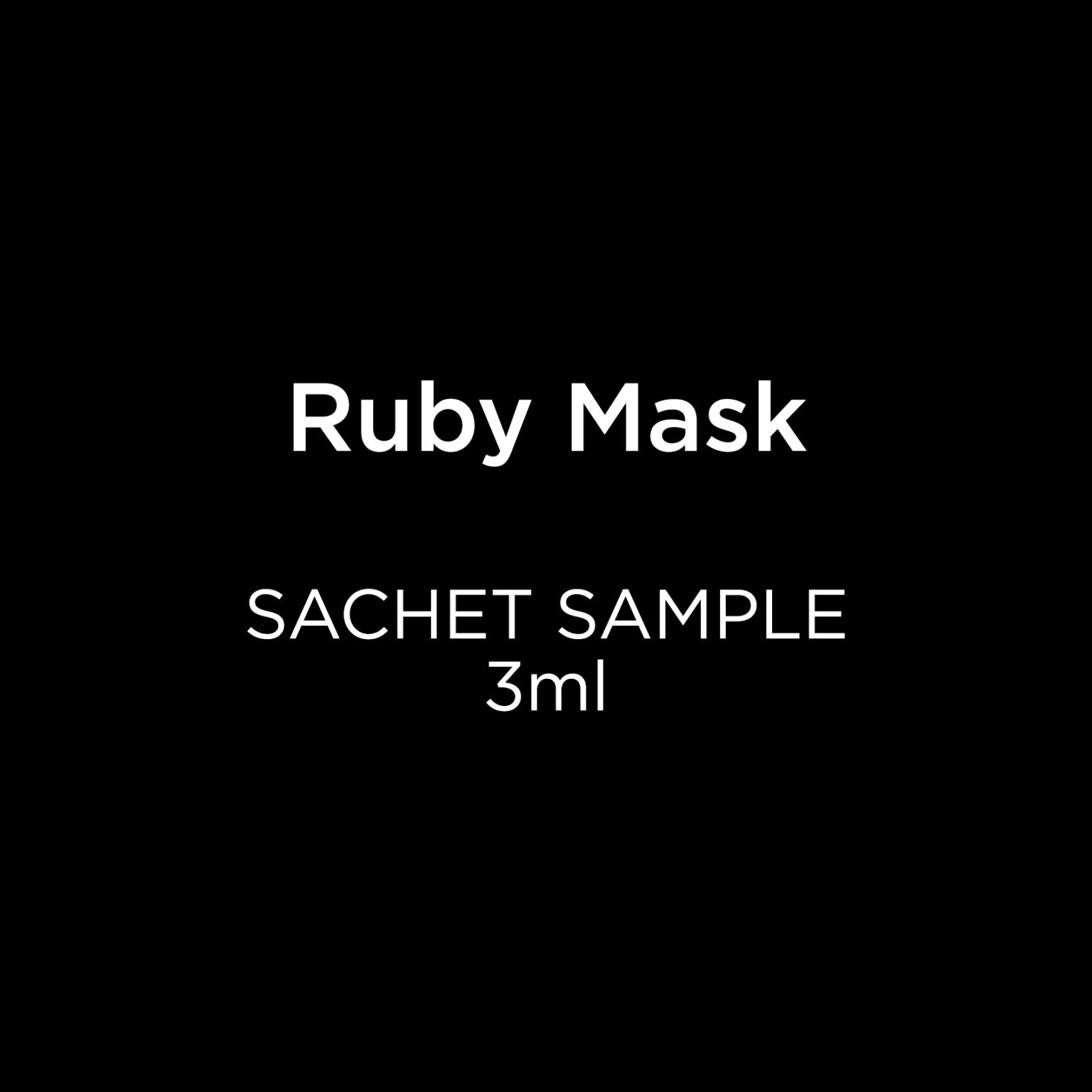 Sample Sachet Black Diamond Ruby Mask