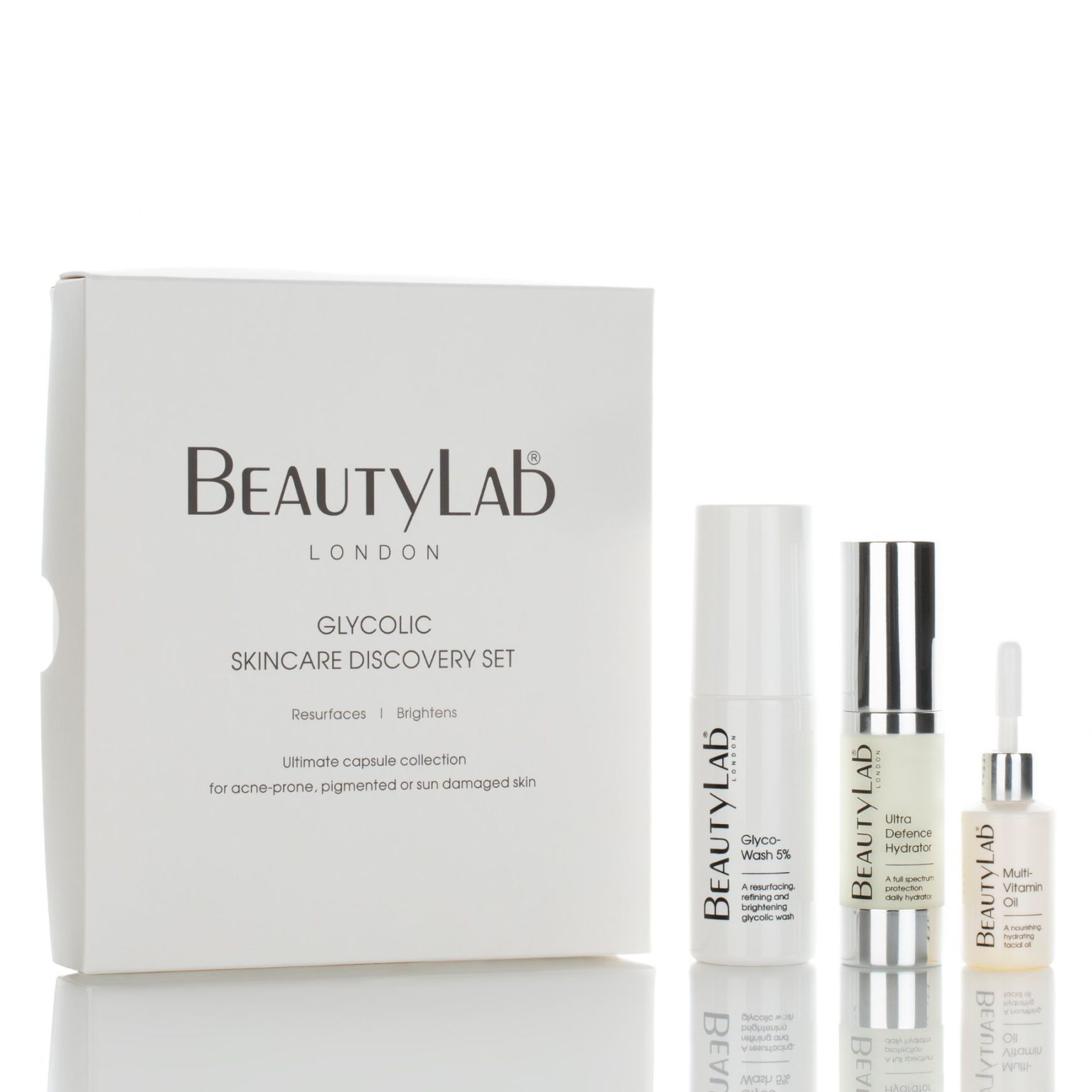 Glycolic Discover Set - Glyco-Wash 5%, Ultra Defence Hydrator and Multi-Vitamin Oil