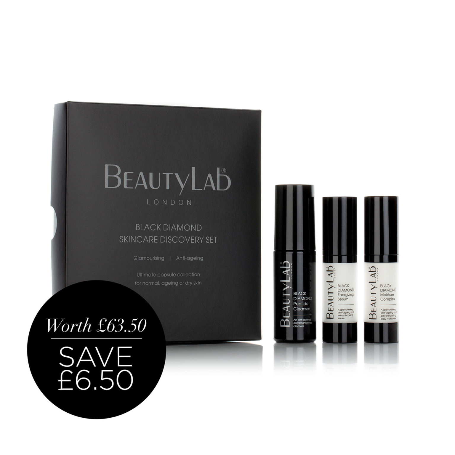 black diamond skincare discovery set